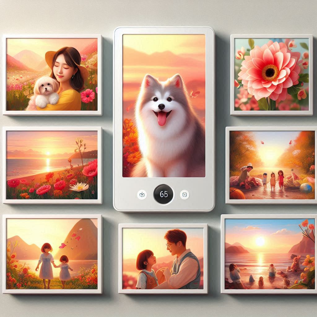 come funzionano le cornici digitali